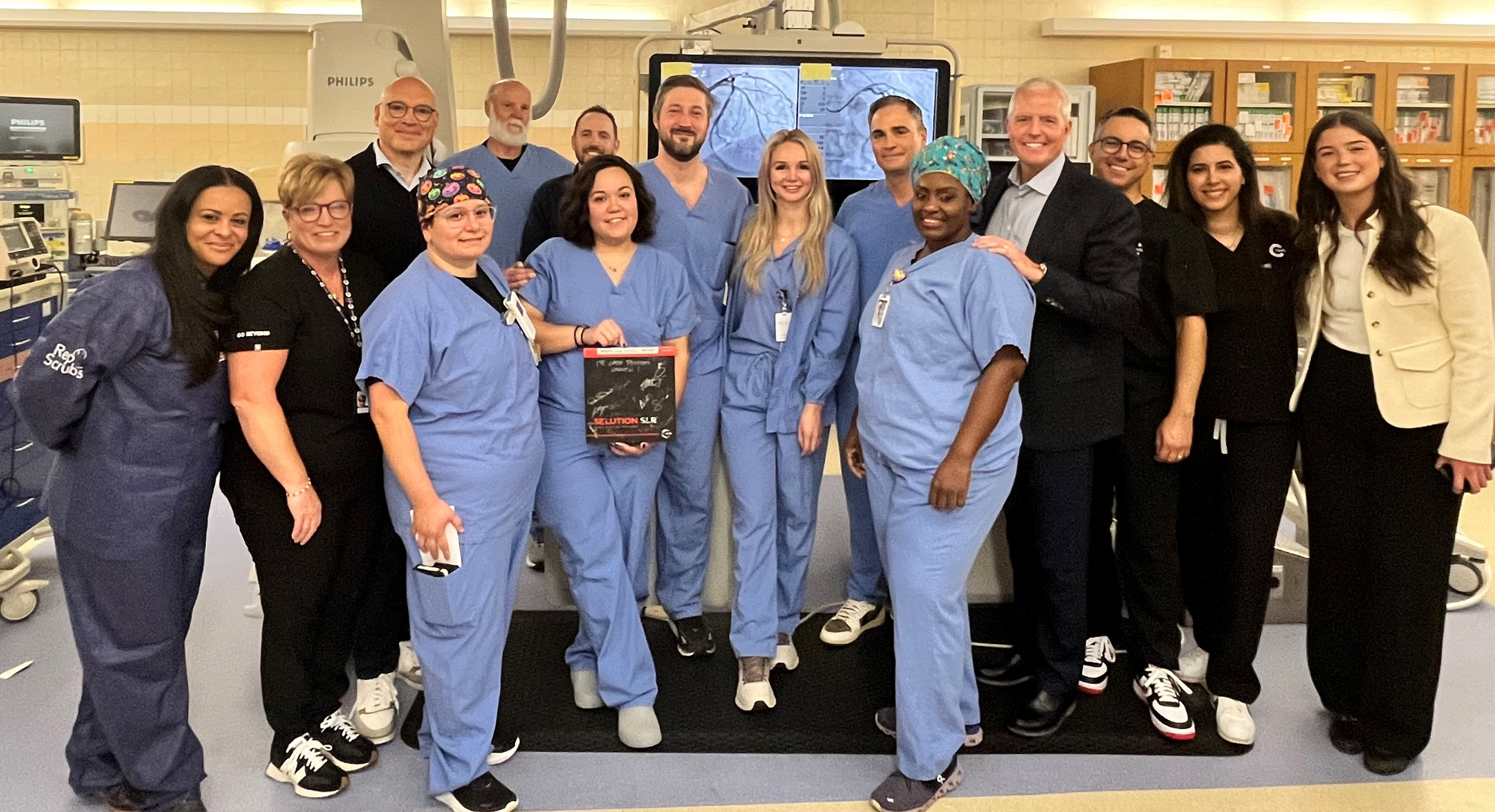 Powers Health staff members are shown with Interventional Cardiologists Dean Ferrera, DO, and Jonathan Meyer, MD